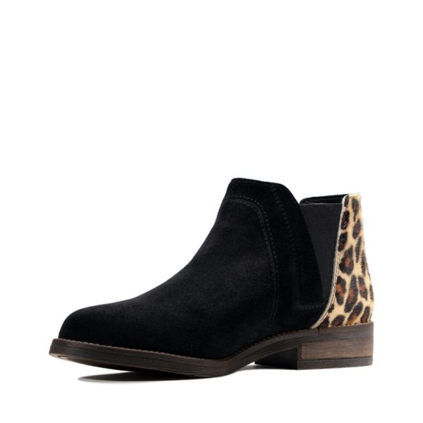 Clarks Womens Demi Beat Ankle Boots Leopard | UK-6742108